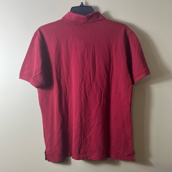 Eddie Bauer Cotton Polo Medium Short Sleeve Snap Button Golf Preppy Resortwear - Picture 2 of 9